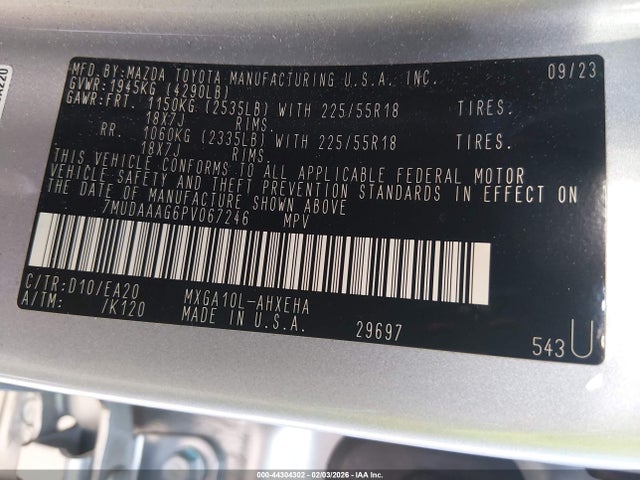 Toyota Corolla Cross Xle 2023 7MUDAAAG6PV067246 Image 9