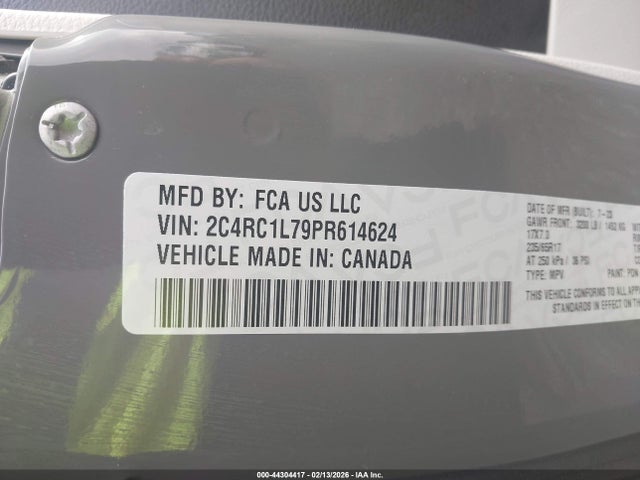 Aukcja sprzedaży 2023 Chrysler Pacifica Hybrid Touring L, vin: 2C4RC1L79PR614624, numer aukcji: 44304417