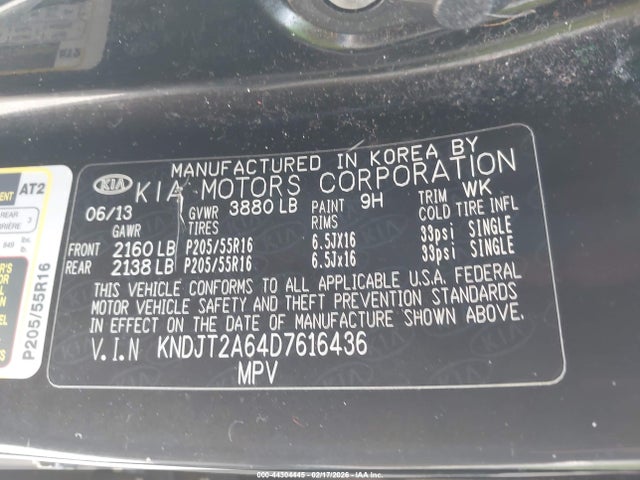 Продаж на аукціоні авто 2013 Kia Soul +, vin: KNDJT2A64D7616436, номер лоту: 44304445