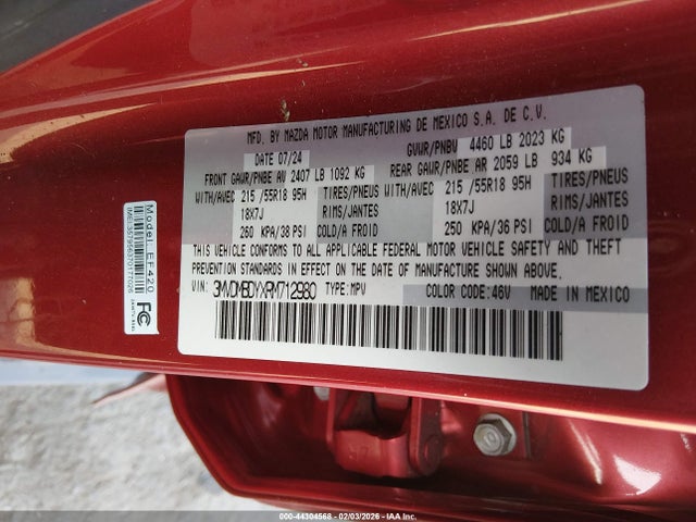 Mazda Cx-30 2.5 Turbo Premium Package 2024 3MVDMBDYXRM712980 Image 9