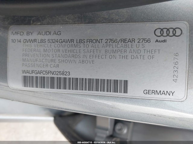 2015 AUDI A6 WAUFGAFC5FN025823 Photo 8