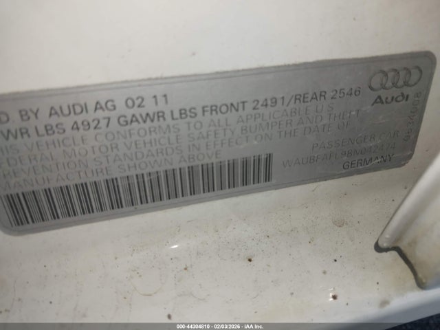 2011 AUDI A4 WAUBFAFL9BN042474 Photo 8