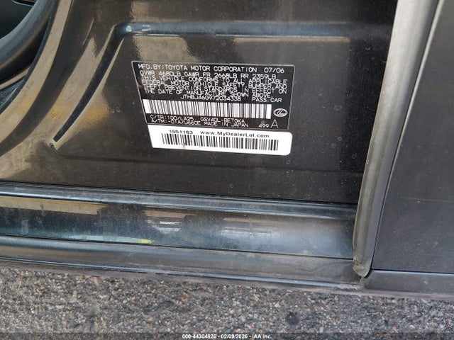 Aukcja sprzedaży 2007 Lexus Es 350, vin: JTHBJ46G972034338, numer aukcji: 44304826