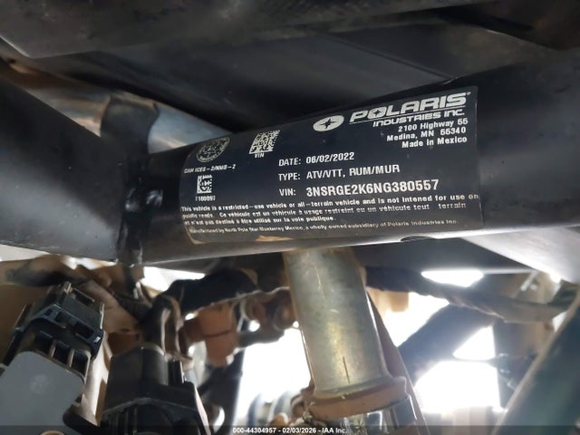 3NSRGE2K6NG380557 Polaris Rzr Pro R Sport