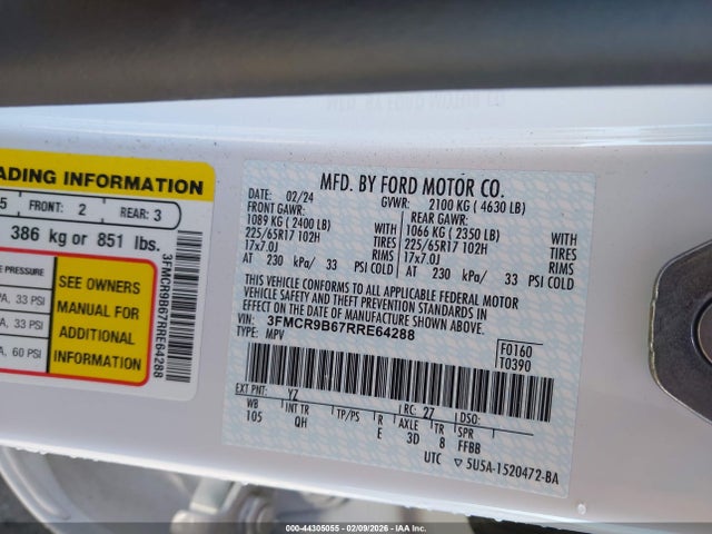 2024 FORD BRONCO SPORT 3FMCR9B67RRE64288 Photo 8