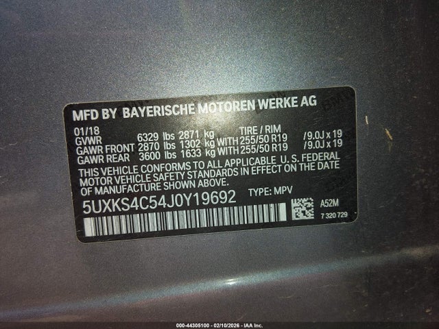 5UXKS4C54J0Y19692 BMW X5 Xdrive35d