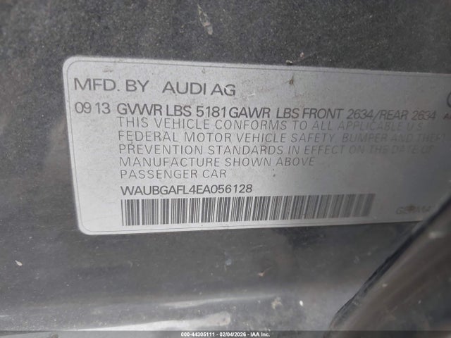 2014 AUDI S4 WAUBGAFL4EA056128 Photo 8