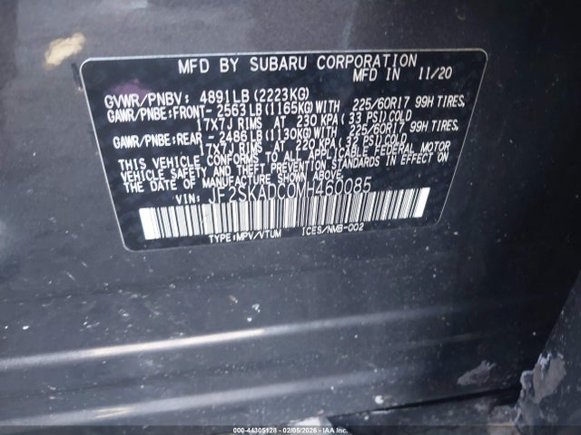 2021 SUBARU FORESTER JF2SKADC0MH460085 Photo 8