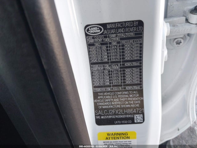 2020 LAND ROVER DISCOVERY SPORT SALCJ2FX2LH864721 Photo 8