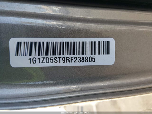 1G1ZD5ST9RF238805 Chevrolet Malibu Fwd 1lt