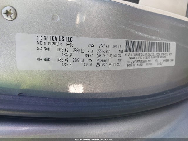 2018 CHRYSLER PACIFICA 2C4RC1BG7JR356077 Photo 8