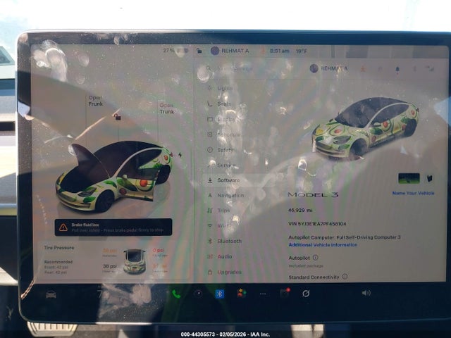 Продажа на аукционе авто 2023 Tesla Model 3 Rear-wheel Drive, vin: 5YJ3E1EA7PF458104, номер лота: 44305573