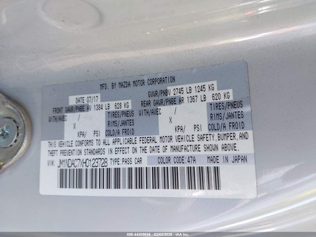 2017 MAZDA MX-5 MIATA JM1NDAC7XH0123728 Photo 8