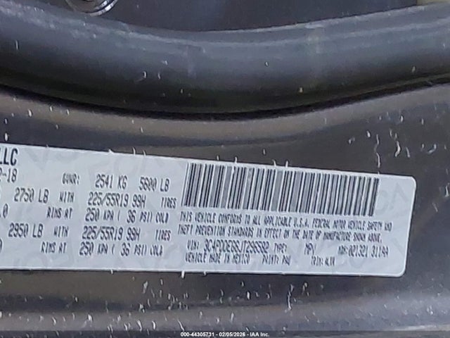 3C4PDDEG6JT296582 Dodge Journey Gt Awd