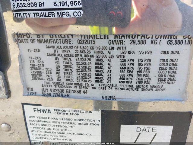 1UYVS2538GU188544 Utility Trailer Mfg Van