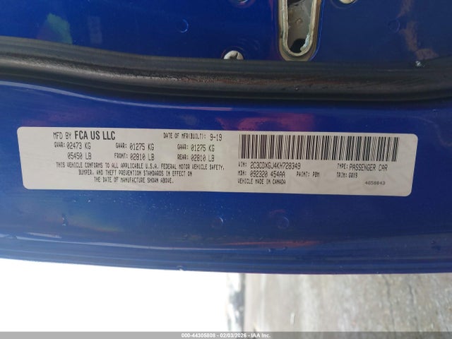 2C3CDXGJ4KH728349 Dodge Charger Scat Pack Rwd