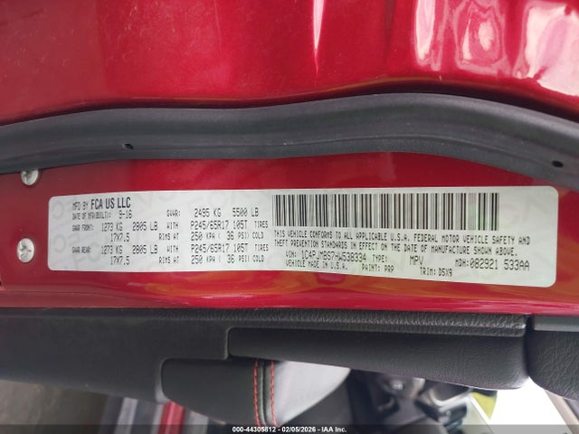 1C4PJMBS7HW538334 Jeep Cherokee Trailhawk 4x4