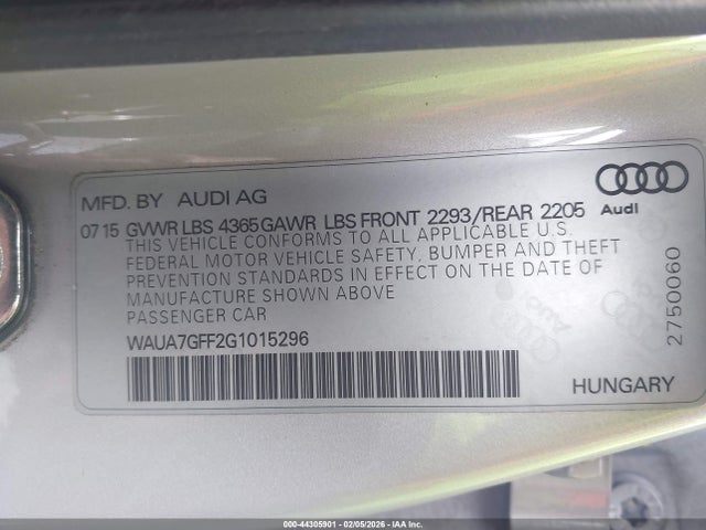 2016 AUDI A3 WAUA7GFF2G1015296 Photo 8