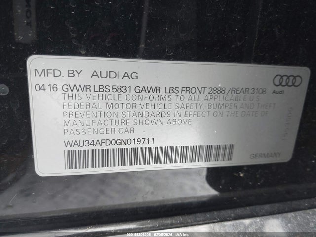 2016 AUDI A8 L WAU34AFD0GN019711 Photo 8