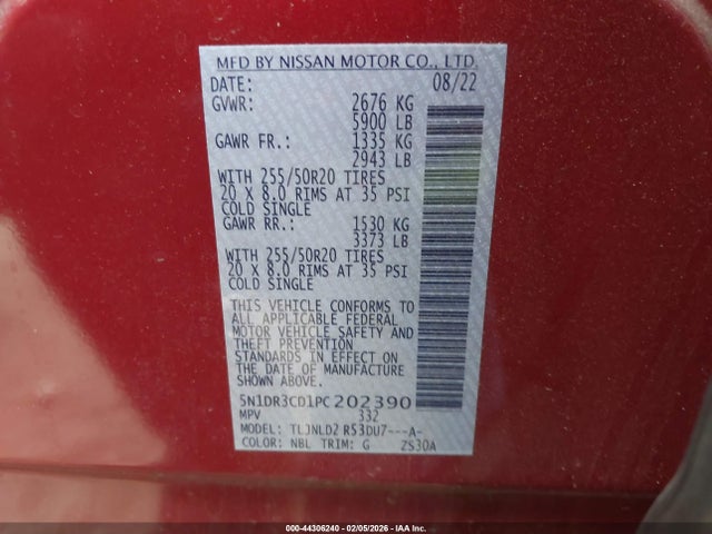 2023 NISSAN PATHFINDER 5N1DR3CD1PC202390 Photo 8
