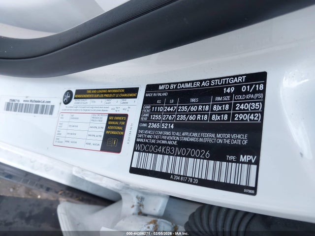 WDC0G4KB3JV070026 Mercedes-Benz Glc 300 4matic