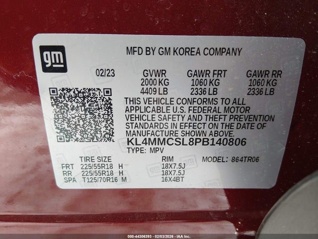 Продажа на аукционе авто 2023 Buick Encore Gx Preferred Awd, vin: KL4MMCSL8PB140806, номер лота: 44306393