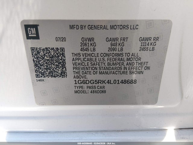 2020 CADILLAC CT4 1G6DG5RK4L0148688 Photo 8