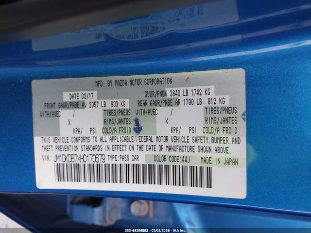 2017 MAZDA CX-3 JM1DKDB7XH0170679 Photo 8