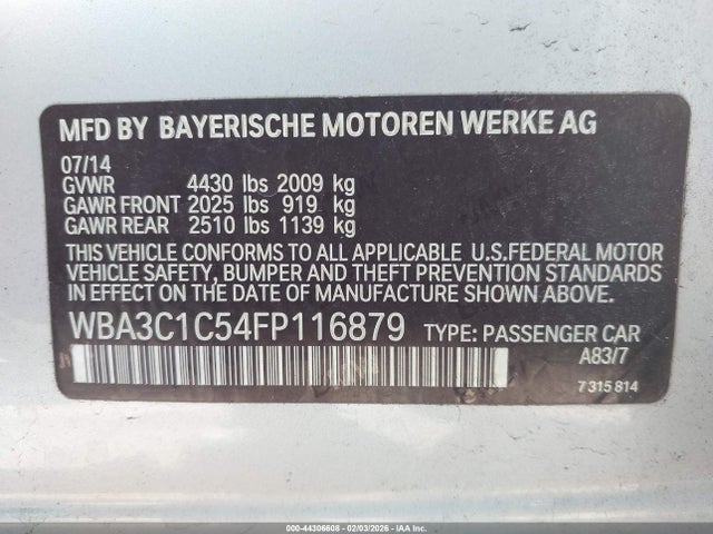 2015 BMW 328I WBA3C1C54FP116879 Photo 8