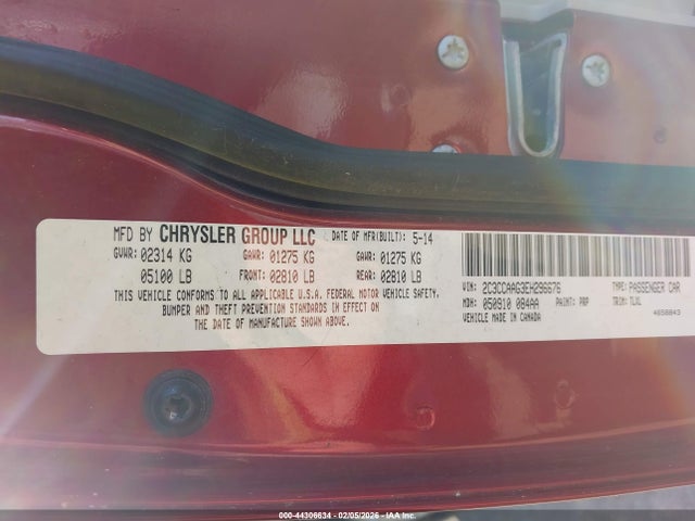 2C3CCAAG3EH296676 Chrysler 300