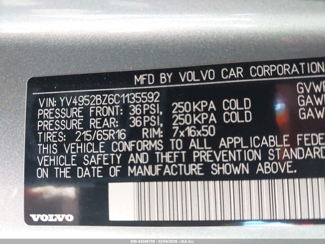 2012 VOLVO XC70 YV4952BZ6C1135592 Photo 8