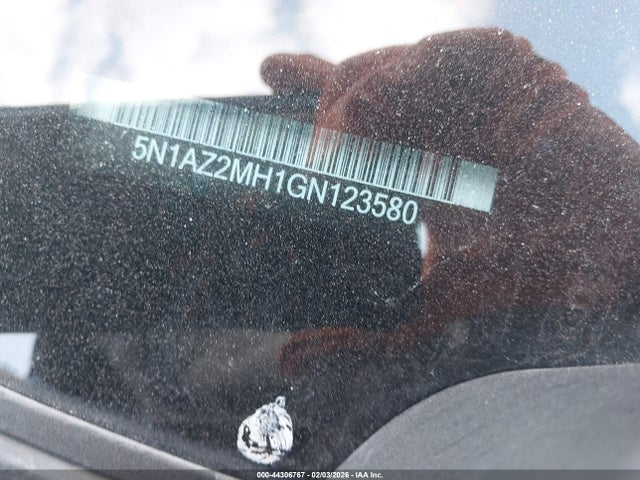 5N1AZ2MH1GN123580 Nissan Murano Platinum/s/sl/sv