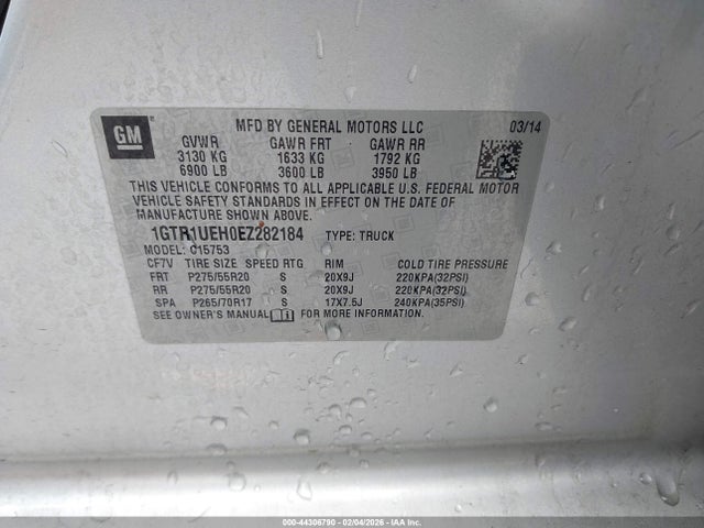 1GTR1UEH0EZ282184 GMC Sierra 1500 Sle