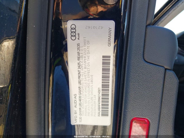 2021 AUDI A4 WAUABAF40MA014301 Photo 8