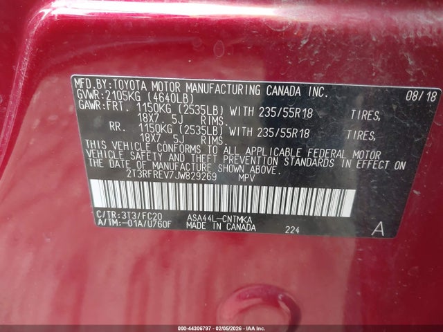 Toyota Rav4 Adventure 2018 2T3RFREV7JW829269 Image 9
