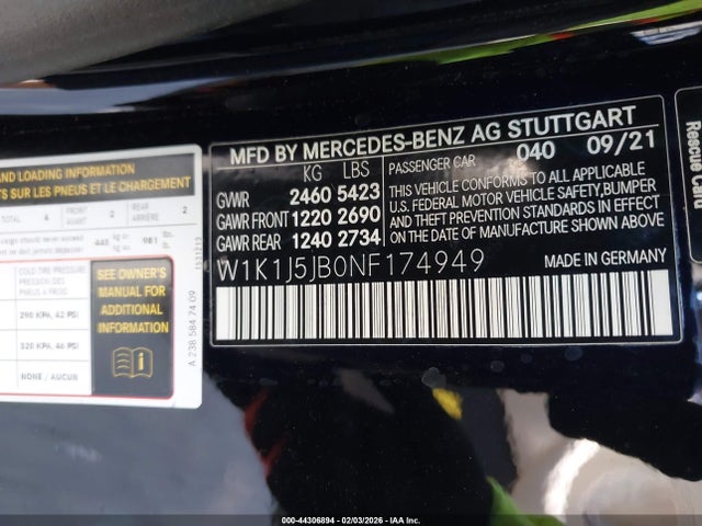 2022 MERCEDES-BENZ E 450 W1K1J5JB0NF174949 Photo 8