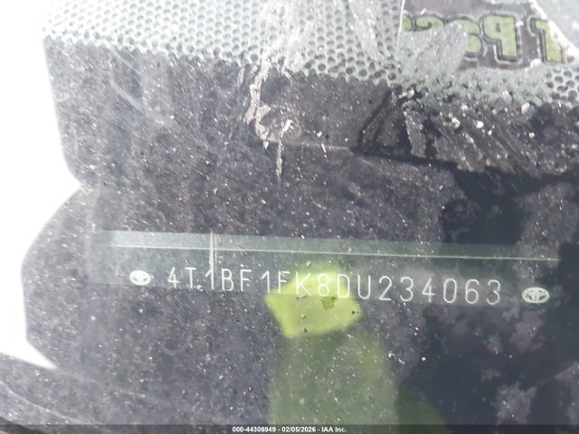 44306949 :رقم المزاد ، 4T1BF1FK8DU234063 vin ، 2013 Toyota Camry Se مزاد بيع