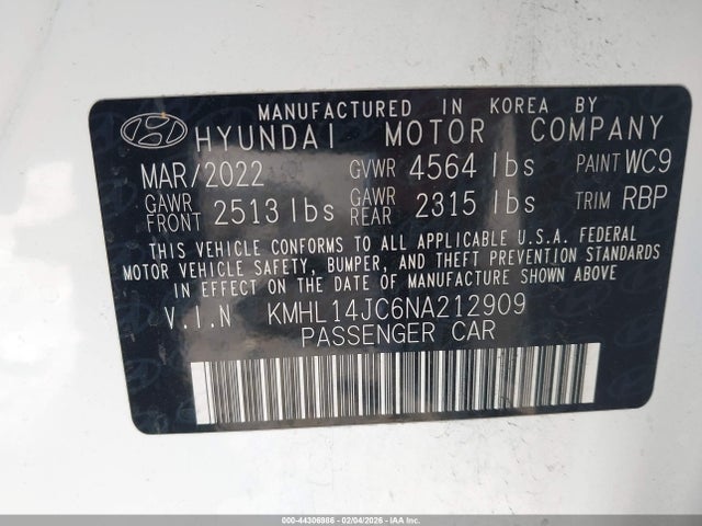 KMHL14JC6NA212909 Hyundai Sonata N Line