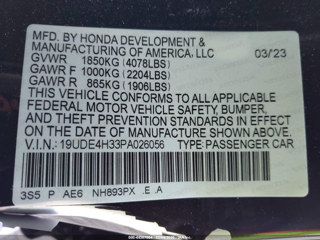 Acura Integra A-spec 2023 19UDE4H33PA026056 Image 9