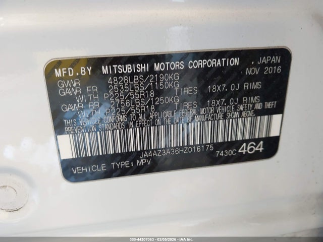 2017 MITSUBISHI OUTLANDER JA4AZ3A36HZ016175 Photo 8