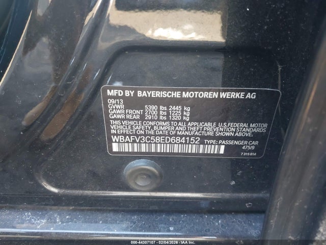 2014 BMW 535D WBAFV3C58ED684152 Photo 8