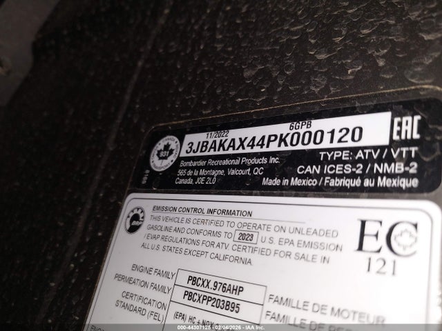 2023 CAN-AM COMMANDER 3JBAKAX44PK000120 Photo 9