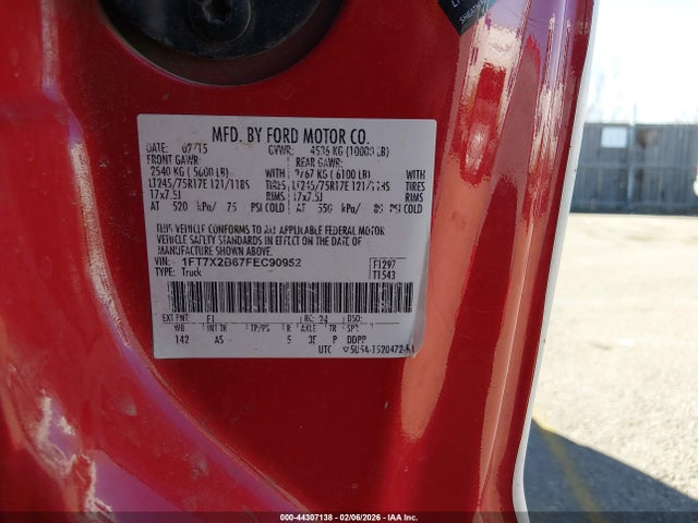 Ford F-250 Xl 2015 1FT7X2B67FEC90952 Image 9