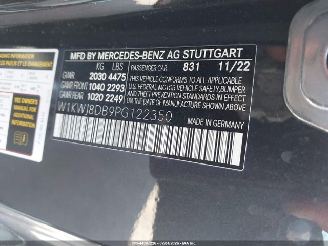 W1KWJ8DB9PG122350 Mercedes-Benz C 300 Coupe