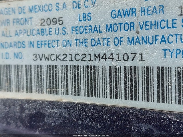 2001 VOLKSWAGEN NEW BEETLE 3VWCK21C21M441071 Photo 8