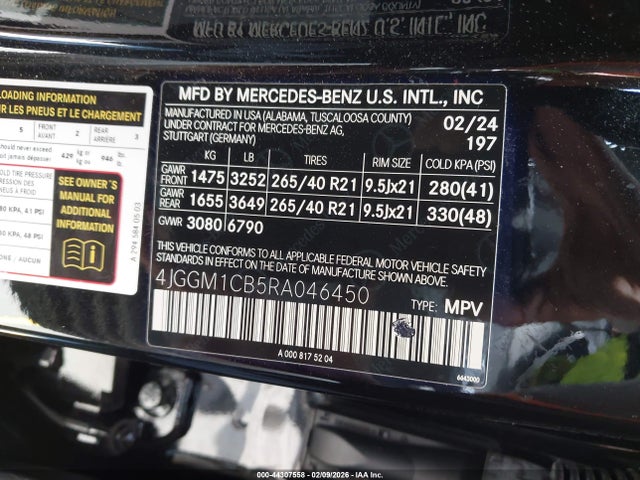 4JGGM1CB5RA046450 Mercedes-Benz Eqe 350 Suv 4matic