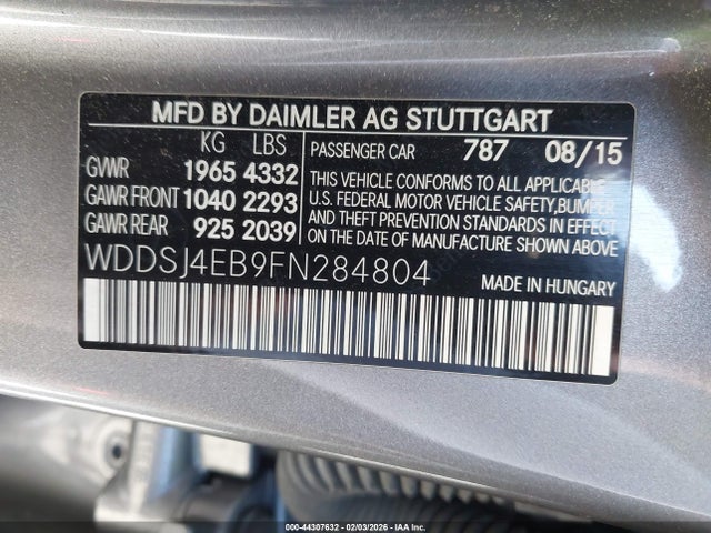 Mercedes-Benz CLA 250 2015 WDDSJ4EB9FN284804 Image 9