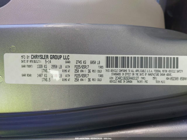 2014 CHRYSLER TOWN & COUNTRY 2C4RC1BG5ER403127 Photo 8