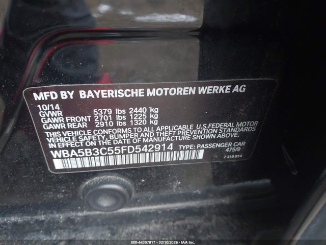 2015 BMW 535I WBA5B3C55FD542914 Photo 8
