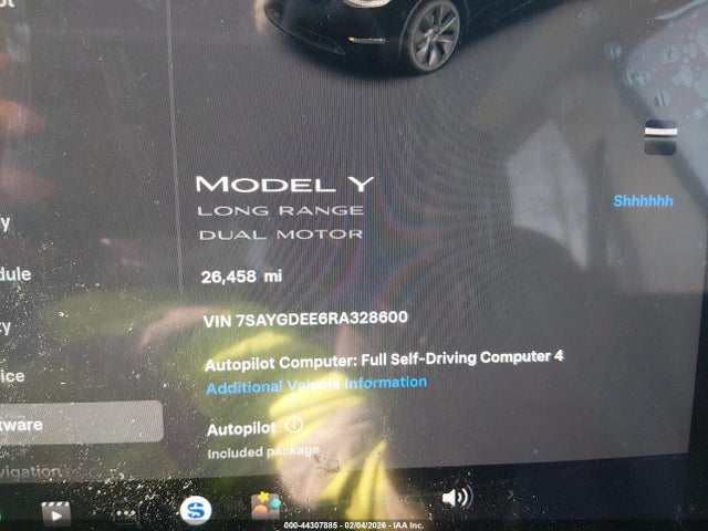 2024 TESLA MODEL Y 7SAYGDEE6RA328600 Photo 6